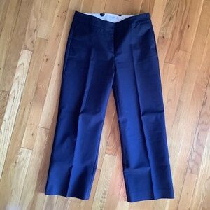 Women Boden Crop Cotton Navy Pants US Size 6 L, UK Size 10 L